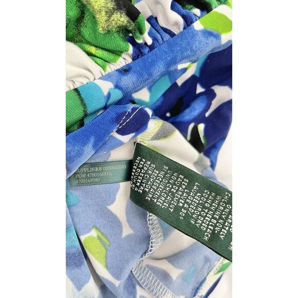 Lauren Ralph Lauren Women's Faux Wrap Dress Sz 10‎ Floral Colorful - Picture 7 of 12